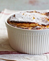 Lemon challah soufflé