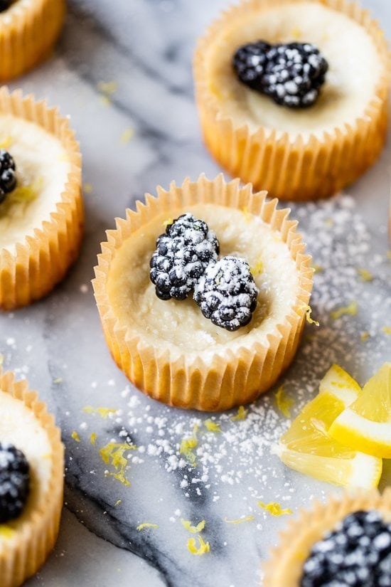 Lemon cheesecake yogurt cups