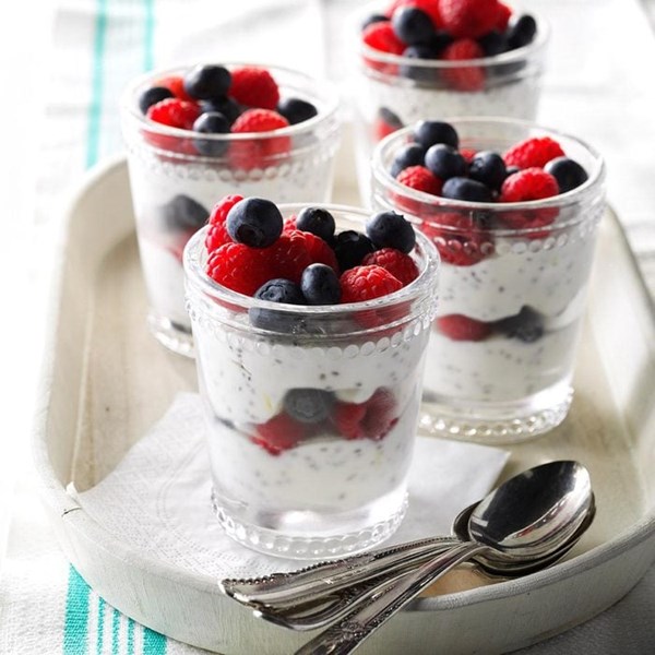 Lemon chia seed parfaits