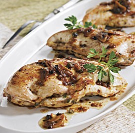 Lemon chicken breasts with capers