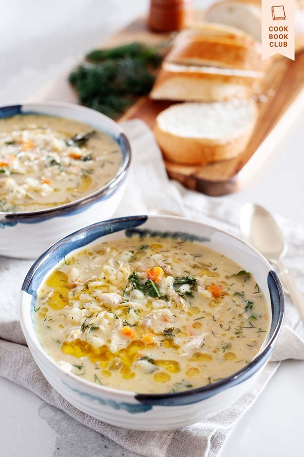 Lemon chicken soup (Avgolemono)