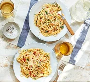 Lemon, chilli & anchovy spaghetti