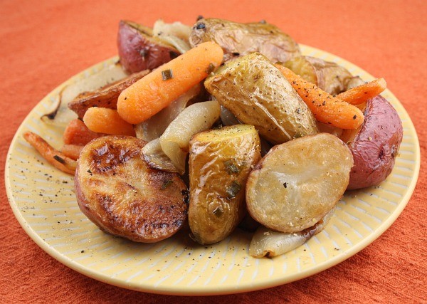 Lemon-chive roasted potatoes
