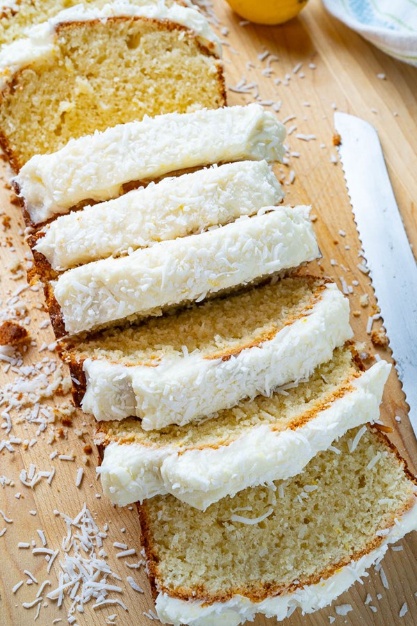 Lemon coconut bread