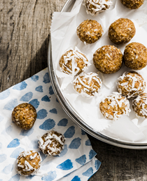 Lemon coconut energy balls
