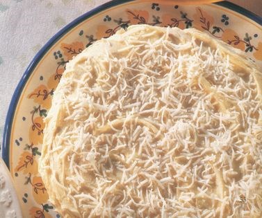 Lemon coconut layer cake