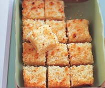 Lemon coconut slice