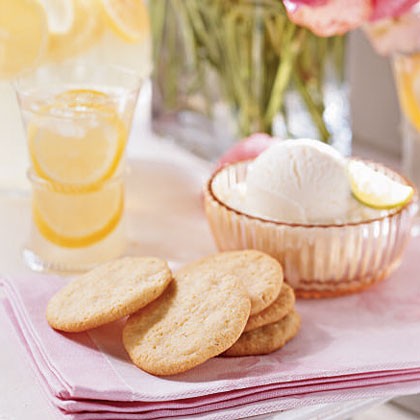 Lemon-cornmeal cookies
