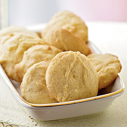 Lemon cornmeal cookies