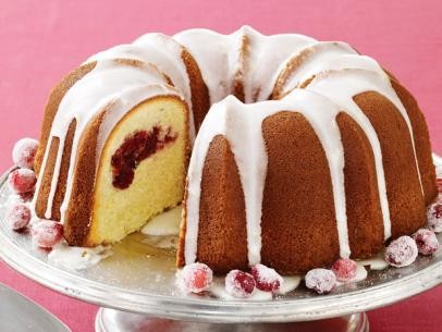 Lemon-cranberry bundt cake