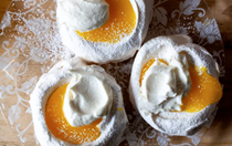 Lemon cream meringues