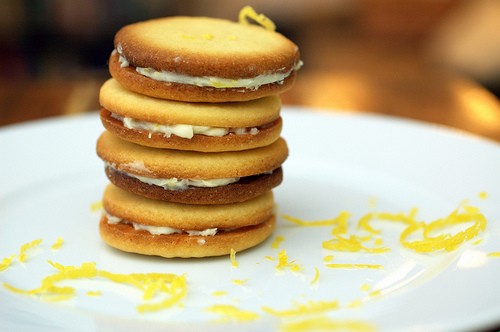 Lemon-cream sandwich cookies