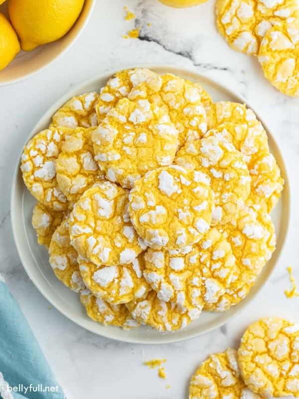 Lemon crinkle cookies