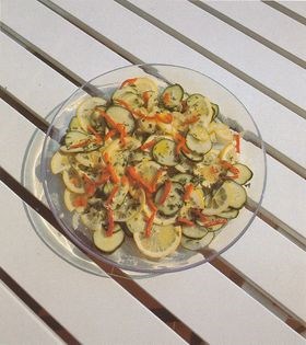 Lemon, cucumber, and pepper salad (Insalata di limone, cetriolo e peperone)