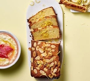 Lemon curd & orange cake