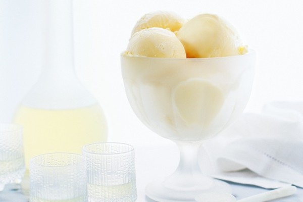 Lemon curd ice cream
