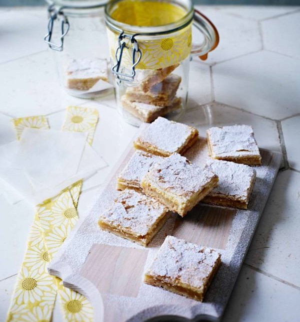 Lemon curd squares