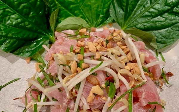 Lemon-cured tuna with herb salad