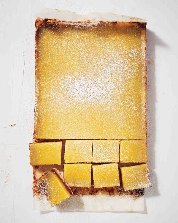 Lemon-date bars