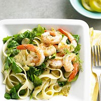 Lemon-dill shrimp & pasta