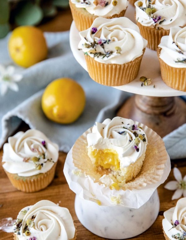 Lemon drop cupcakes