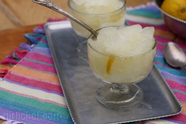 Lemon drop granita