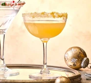 Lemon drop martini mocktail
