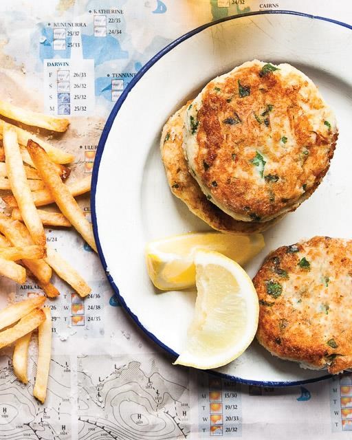Lemon fish cakes