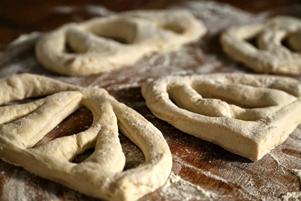 Lemon fougasse bread