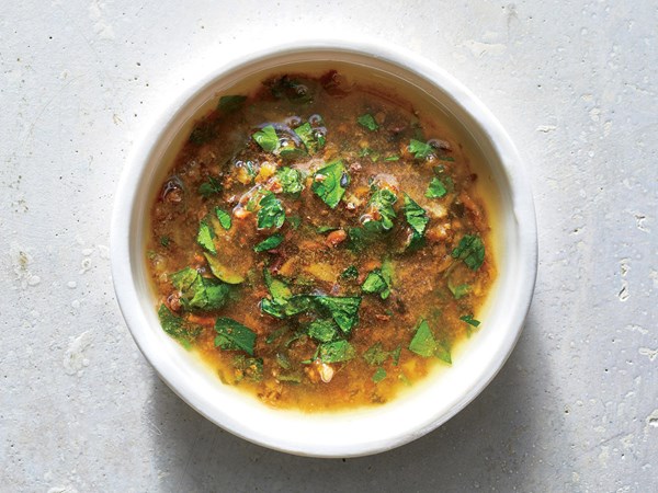 Lemon-garlic anchovy sauce