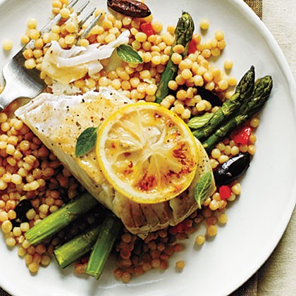 Lemon-garlic asparagus