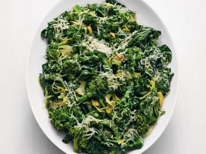 Lemon-garlic broccoli rabe