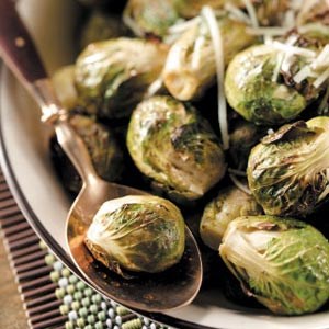 Lemon-garlic Brussels sprouts 