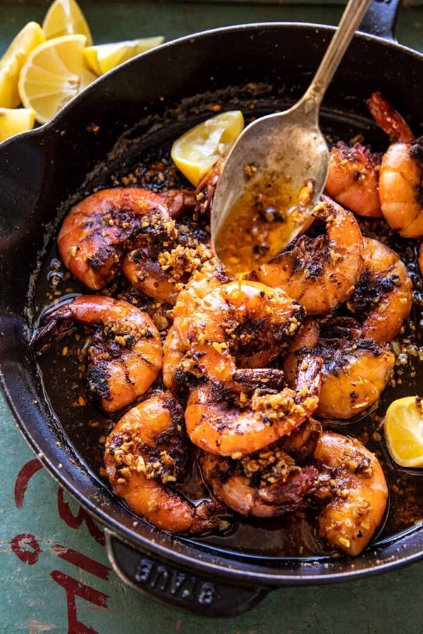 Lemon garlic butter shrimp special