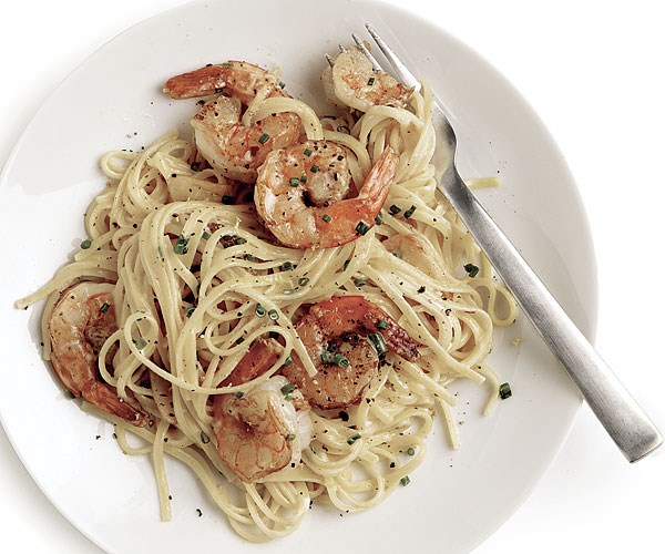 Lemon-garlic shrimp