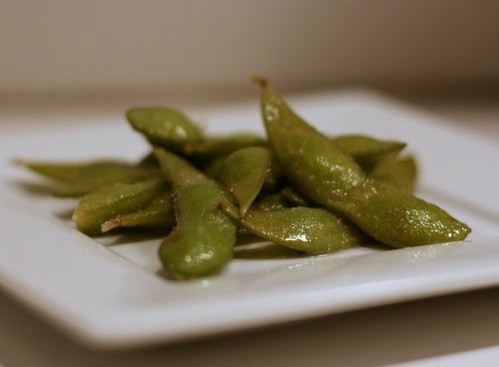 Lemon ginger edamame