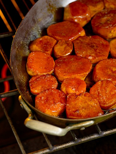Lemon-glazed sweet potatoes