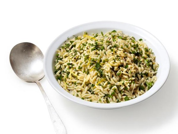 Lemon-herb orzo