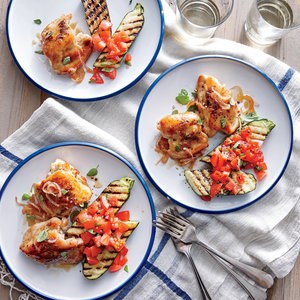 Lemon-honey chicken thighs
