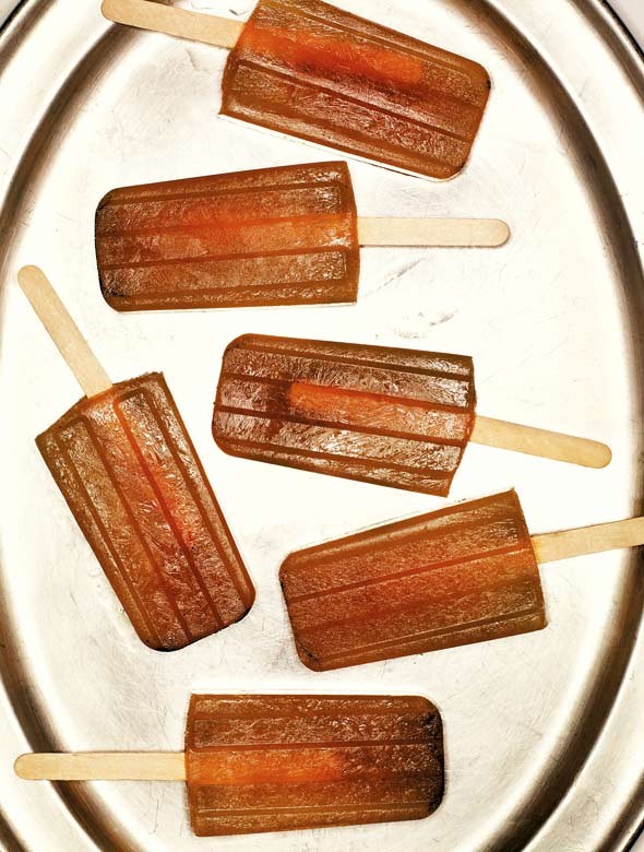Lemon iced tea lollies 