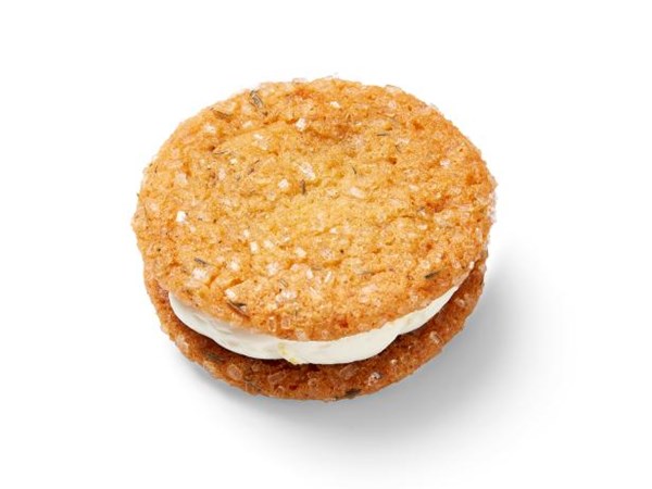 Lemon-lavender sandwich cookies 
