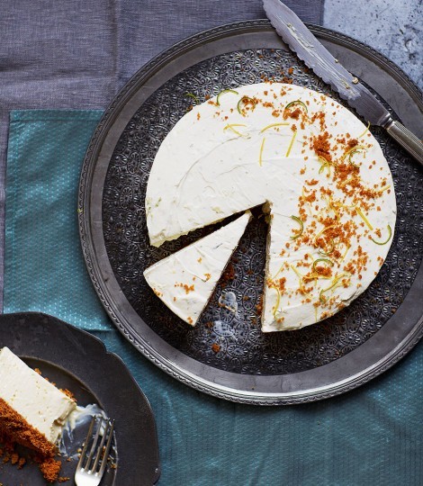 Lemon, lime and ginger cheesecake