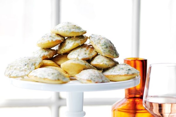 Lemon, lime and rosemary madeleines