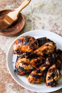 Lemon-lime lacquered grilled chicken (Inihaw na manok)