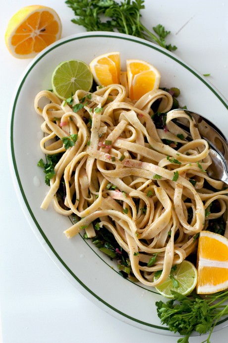 Lemon lime linguine
