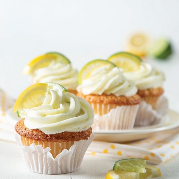 Lemon-lime mayo cupcakes