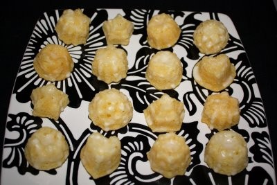 Lemon loaf cake or mini cakes