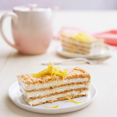 Lemon-maple icebox cake