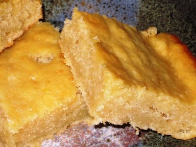 Lemon mascarpone blondies