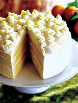 Lemon mascarpone layer cake